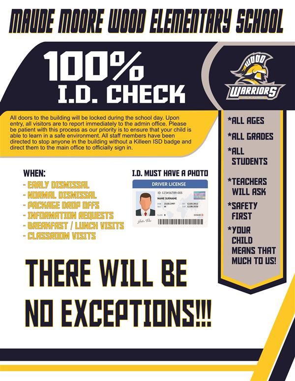 image of campus id check policy